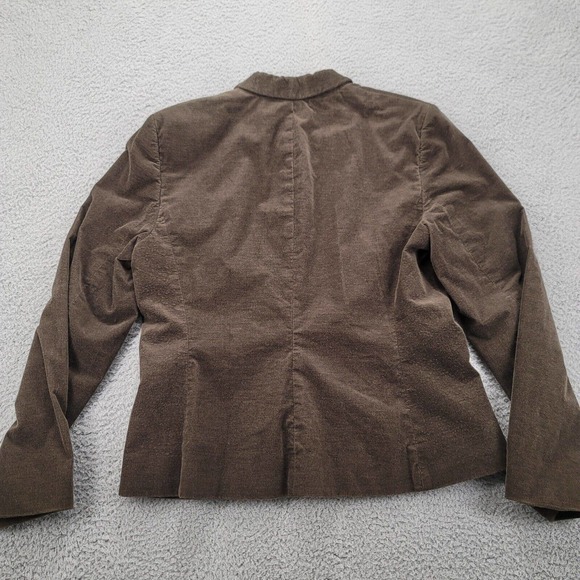 Ann Taylor Loft Stretch Jacket Womens 8 Brown‎ Buttons Long Sleeve - Picture 2 of 14